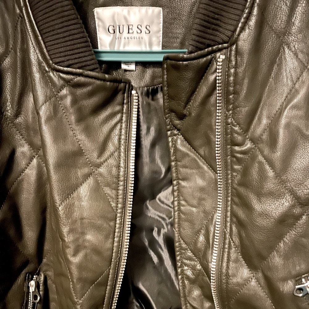 Guess Pleather Jacket *Authentic* - Picture 2 of 2